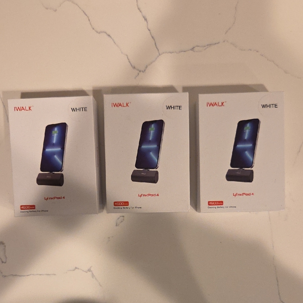 iWALK White Portable Chargers (All 3)